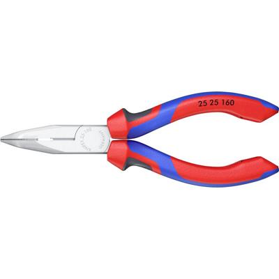 Knipex 25 25 160 Platte rondbektang Elektronica en fijnmechanica 40° gebogen Chroom-vanadium staal 160 mm