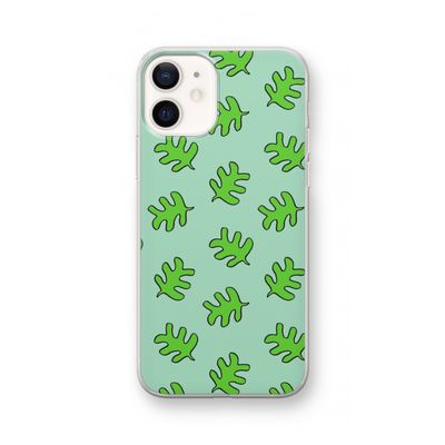 Groene blaadjes: iPhone 12 Transparant Hoesje