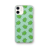 Groene blaadjes: iPhone 12 Transparant Hoesje