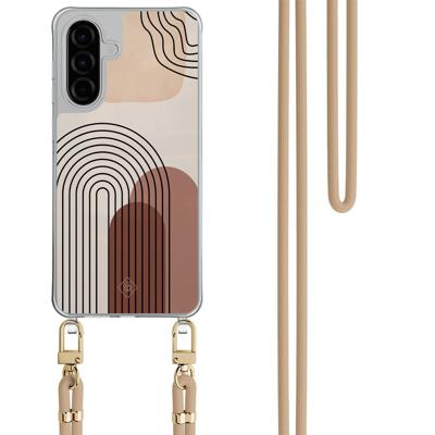 Samsung Galaxy A26 hoesje met beige koord - Warm curves