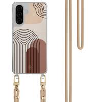 Samsung Galaxy A26 hoesje met beige koord - Warm curves