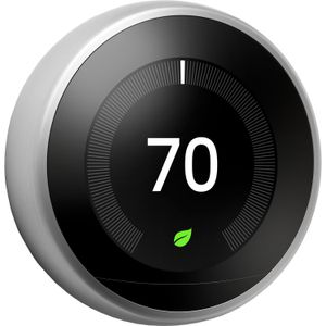 Google Nest Learning Thermostat thermostaat WLAN Roestvrijstaal