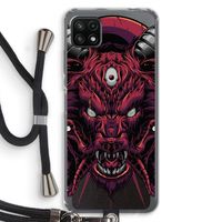 Hell Hound and Serpents: Samsung Galaxy A22 5G Transparant Hoesje met koord Hell Hound and Serpents: Samsung Galaxy A22 5G Transparant Hoesje met koord