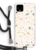 Terrazzo N°21: Pixel 4 XL Transparant Hoesje met koord