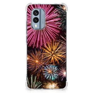 Nokia X30 Anti Shock Bumper Case Vuurwerk