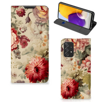 Smart Cover voor Samsung Galaxy A72 (5G/4G) Bloemen - thumbnail