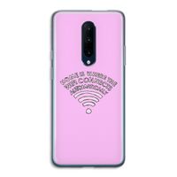 Home Is Where The Wifi Is: OnePlus 7 Pro Transparant Hoesje Home Is Where The Wifi Is: OnePlus 7 Pro Transparant Hoesje