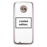 Limited edition: Motorola Moto G6 Transparant Hoesje