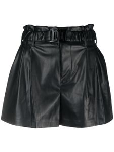 DKNY short en cuir artificiel à boucle logo - Noir