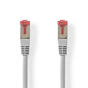 CAT6-kabel | RJ45 Male | RJ45 Male | SF/UTP | 5.00 m | Rond | PVC | Grijs | Label