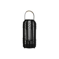 Kaarshouder Home ESPRIT Zwart Metaal 21,5 x 21,5 x 43,5 cm