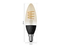 Philips Hue Filamentlamp White Ambiance kaarslamp E14 2-pack - thumbnail