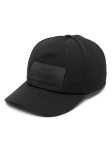 Valentino Garavani casquette en coton à patch logo - Noir