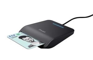 Trust Primo smart card reader Binnen USB CardBus+USB 2.0 Zwart