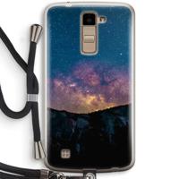 Travel to space: LG K10 (2016) Transparant Hoesje met koord