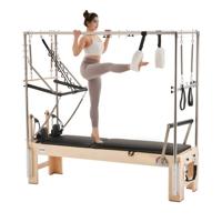 VEVOR Pilates Reformer Houten Pilates-apparaat voor thuisgymtraining VEVOR Pilates Reformer Houten Pilates-apparaat voor thuisgymtraining