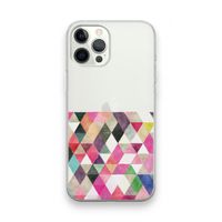 Gekleurde driehoekjes: iPhone 12 Pro Max Transparant Hoesje