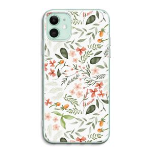 Sweet little flowers: iPhone 11 Transparant Hoesje