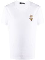 Dolce & Gabbana t-shirt à détail brodé - Blanc - thumbnail