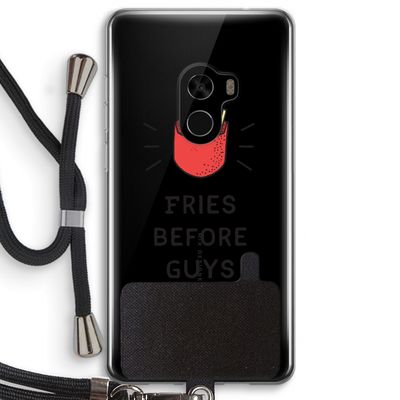 Fries before guys: Xiaomi Mi Mix 2 Transparant Hoesje met koord