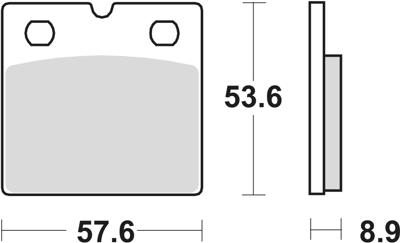 TRW Brake pad mcb 617 organic standard