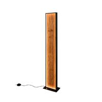 Trio Design vloerlampKalea zwart met hout - 455510130