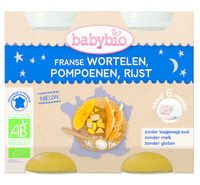 Babybio Wortel pompoen rijst 200 gr bio (2 st) - thumbnail