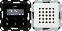 Gira digitale inbouwradio met RDS zuiverwit mat