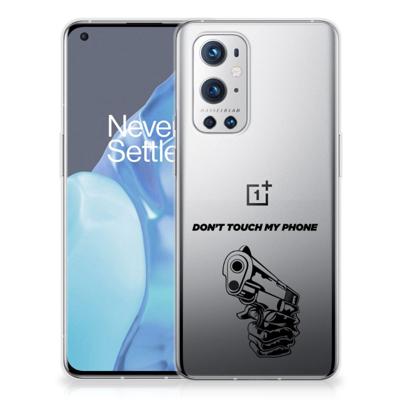 OnePlus 9 Pro Silicone-hoesje Gun Don't Touch My Phone OnePlus 9 Pro Silicone-hoesje Gun Don't Touch My Phone