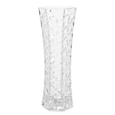 Bloemenvaas van ornament glas 29 x 11 cm