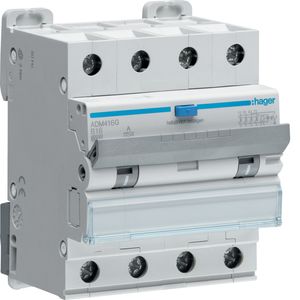 Hager ADM416G aardlekautomaat 4-polig B-16A 30mA