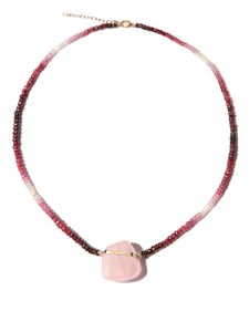 JIA JIA collier en or 14ct orné de quartz et de rubis