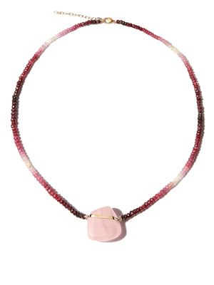 JIA JIA collier en or 14ct orné de quartz et de rubis