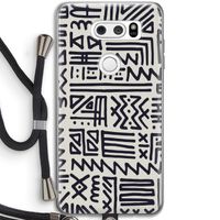 Marrakech print: LG V30 Transparant Hoesje met koord