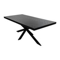 Kick eettafel Hugo - 200cm - Zwart