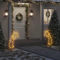 VidaXL Kerstverlichting meteoor met grondpinnen 115 led&apos;s 89 cm
