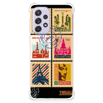 Samsung Galaxy A33 Telefoonhoesje met valbescherming Postzegels Samsung Galaxy A33 Telefoonhoesje met valbescherming Postzegels