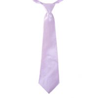 Lila carnaval verkleed paarse stropdas 40 cm verkleedaccessoire - thumbnail