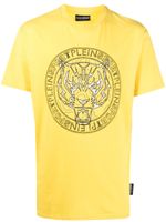 Plein Sport t-shirt à logo imprimé - Jaune