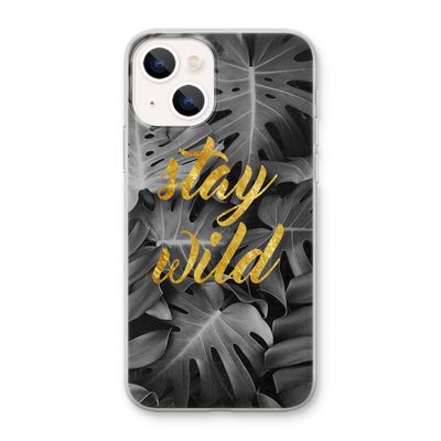 Stay wild: iPhone 13 mini Transparant Hoesje