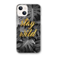 Stay wild: iPhone 13 mini Transparant Hoesje