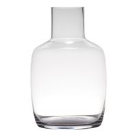 Transparante luxe vaas/vazen van glas 30 x 19 cm   -