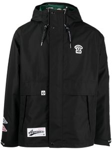 AAPE BY *A BATHING APE® veste à capuche avec patch logo - Noir