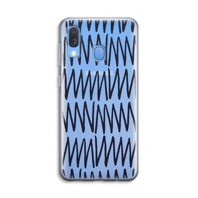 Marrakech Zigzag: Samsung Galaxy A40 Transparant Hoesje