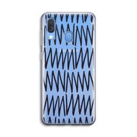 Marrakech Zigzag: Samsung Galaxy A40 Transparant Hoesje
