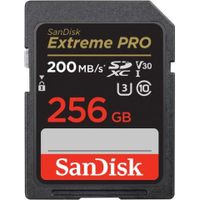 SanDisk SD-Kaart Extreme Pro 256GB SDHC UHS-I