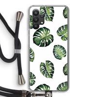 Tropische bladeren: Samsung Galaxy A32 5G Transparant Hoesje met koord