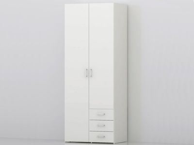 Kast SPACIO 2 deuren 3 lades wit
