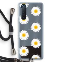 Margrietjes: Sony Xperia 5 II Transparant Hoesje met koord