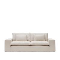 Kave Home 3-zits Bank Anarela Linnen - Beige